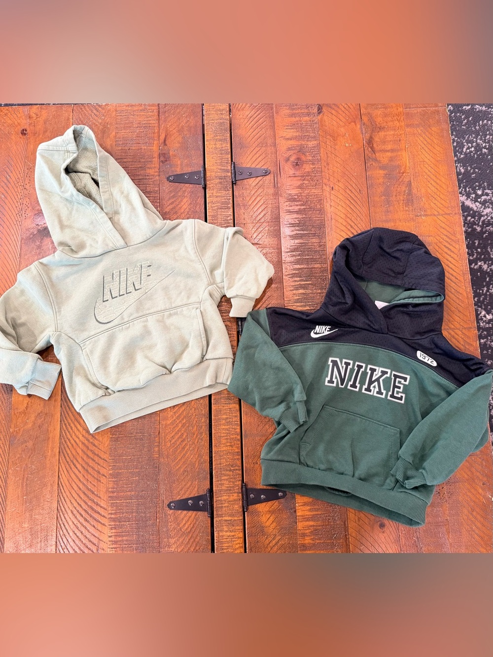 Nike Kids' Green Hooded Sweatshirts 2T & 24 Months
